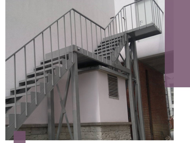 Монтаж пожарных лестниц под ключ в Зеленодольске с гарантией качества