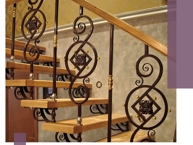 Изготовление кованых лестниц под ключ в Зеленодольске