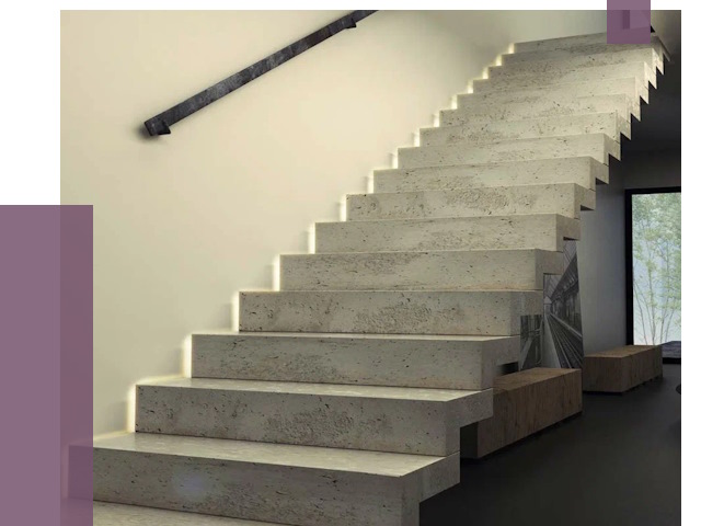 Облицовка бетонных лестниц в Зеленодольске от 4658 руб/м2 
