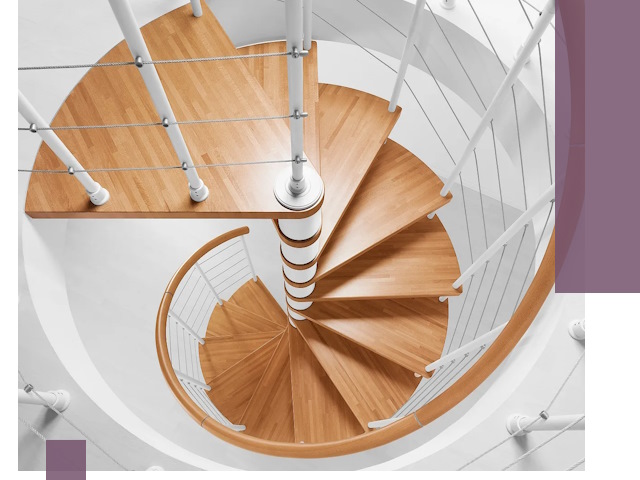 Изготовление винтовых лестниц под ключ в Зеленодольске