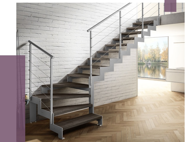 Г-образные лестницы под ключ в Зеленодольске от 37519 руб. | ПРОЛЁТ-Злн