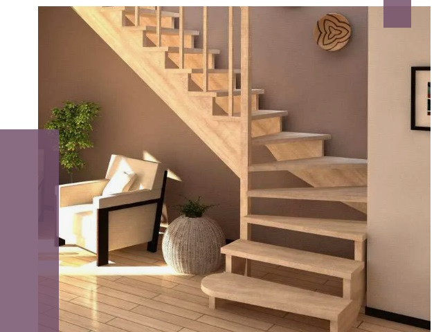 Изготовление Г-образных лестниц в Зеленодольске от 19148 руб. 