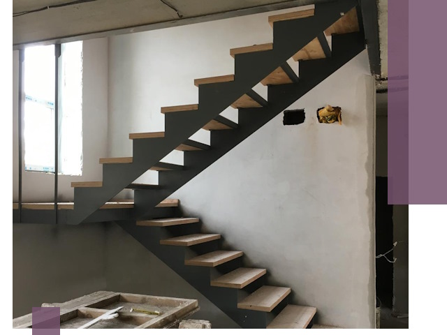 Изготовление лестниц на металлокаркасе в Зеленодольске от производителя