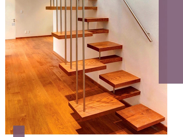 Лестницы «гусиный шаг» на заказ в Зеленодольске для узких пространств