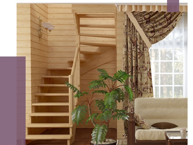 Лестницы для дачи в Зеленодольске от 76849 руб.  | ПРОЛЁТ-Злн