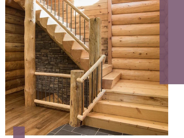 Лестницы в баню под заказ и профессиональный монтаж в Зеленодольске