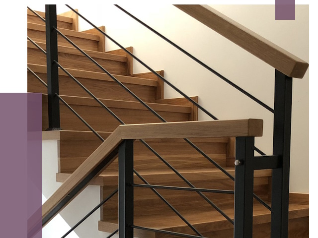 Обшивка металлической лестницы деревом в Зеленодольске от 4399 руб. 