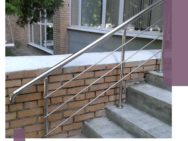 Перила из нержавеющей стали высокого качества в Зеленодольске