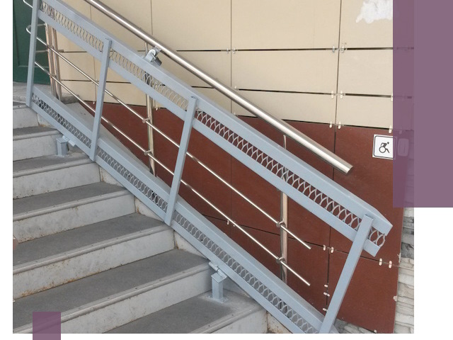 Изготовление откидных пандусов под ключ в Зеленодольске