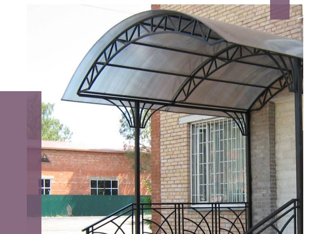 Металлические навесы и козырьки в Зеленодольске от 12938 руб.