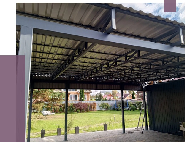 Монтаж навесов в Зеленодольске от 7452 руб. — установка навеса | ПРОЛЁТ-Злн