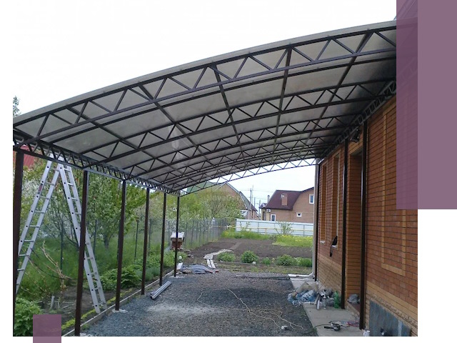 Профессиональный монтаж навесов под ключ в Зеленодольске