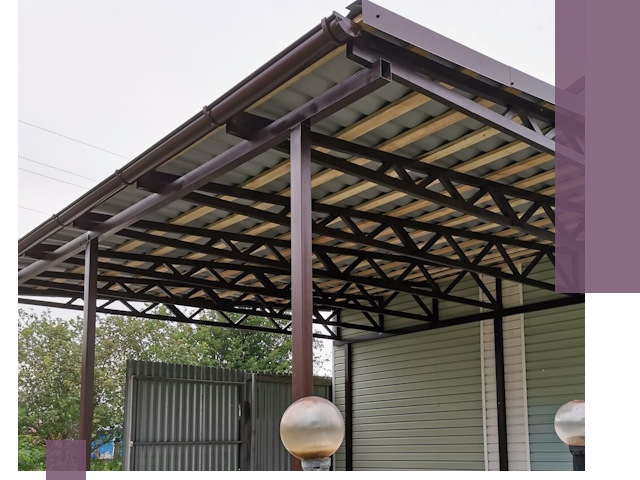 Навесы под ключ в Зеленодольске: изготовление, монтаж и гарантия