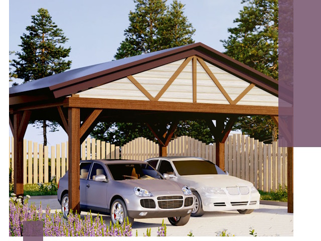 Навесы для автомобиля в Зеленодольске — изготовление и монтаж