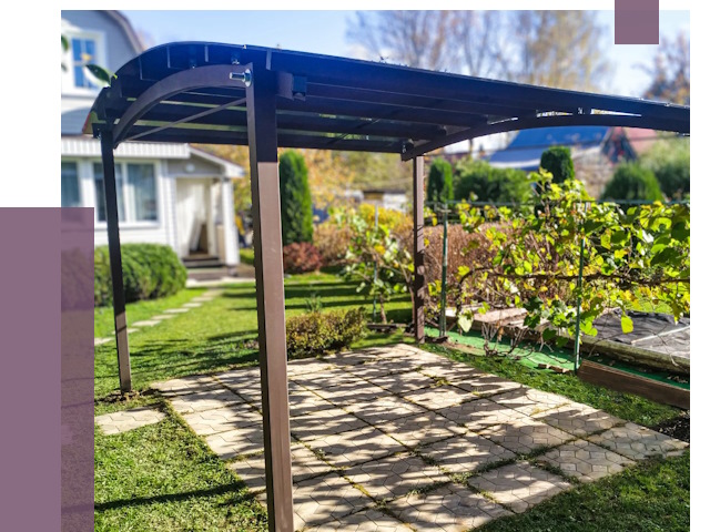 Навесы для дачи в Зеленодольске от 12886 руб. под ключ — ПРОЛЁТ-Злн