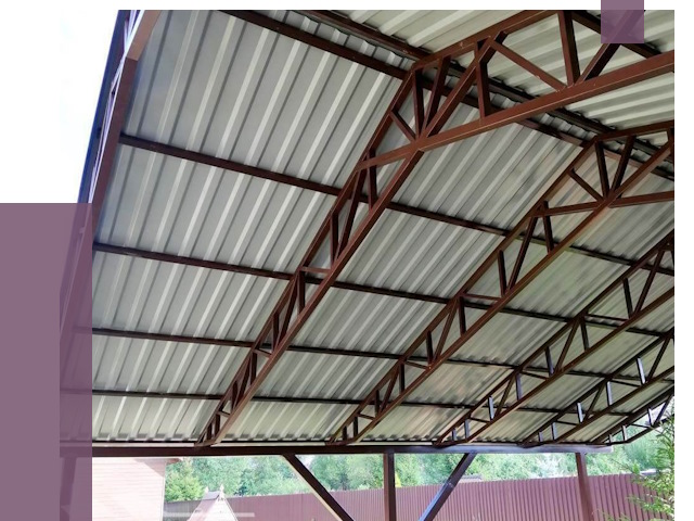 Навесы из профнастила в Зеленодольске от 7452 руб. | ПРОЛЁТ-Злн