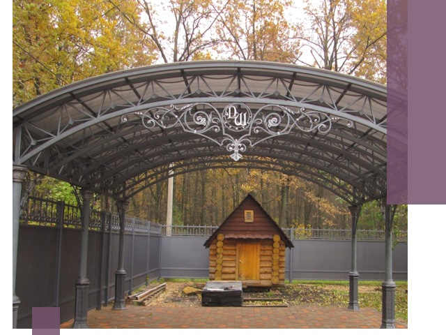 Кованые навесы премиум-класса под заказ в Зеленодольске