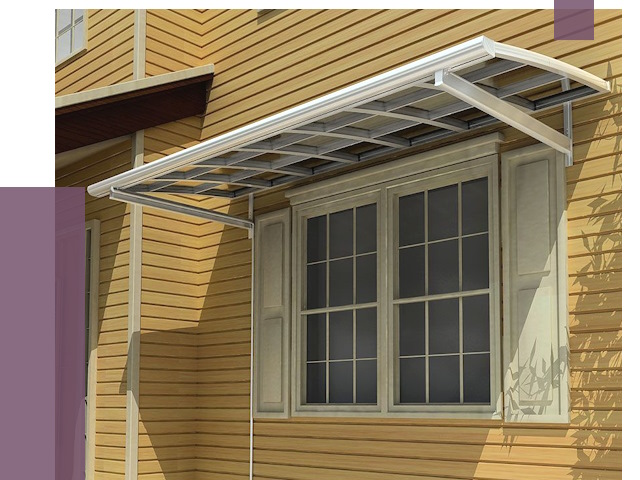Козырьки над окнами в Зеленодольске от 7711 руб. — монтаж, покупки | ПРОЛЁТ-Злн