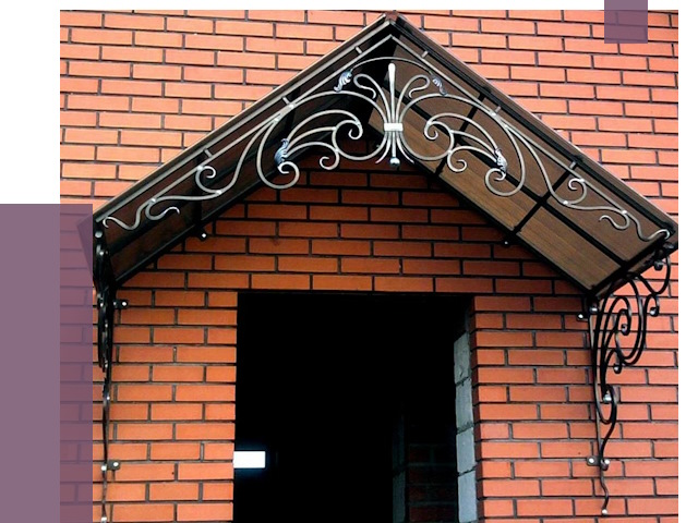 Металлические козырьки в Зеленодольске от 10816 руб. 