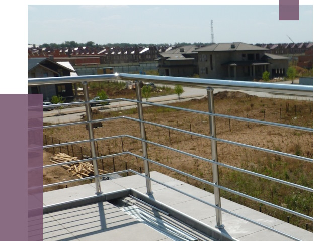 Парапеты из нержавеющей стали в Зеленодольске от 8073 руб. за м² | ПРОЛЁТ-Злн