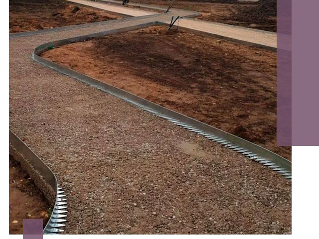 Металлические бордюры под ключ в Зеленодольске — изготовление и монтаж