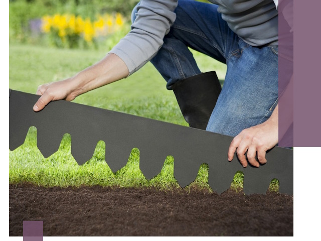 Металлические бордюры для газона в Зеленодольске — изготовление и монтаж