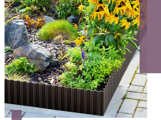 Металлические бордюры для клумб в Зеленодольске — производство и монтаж